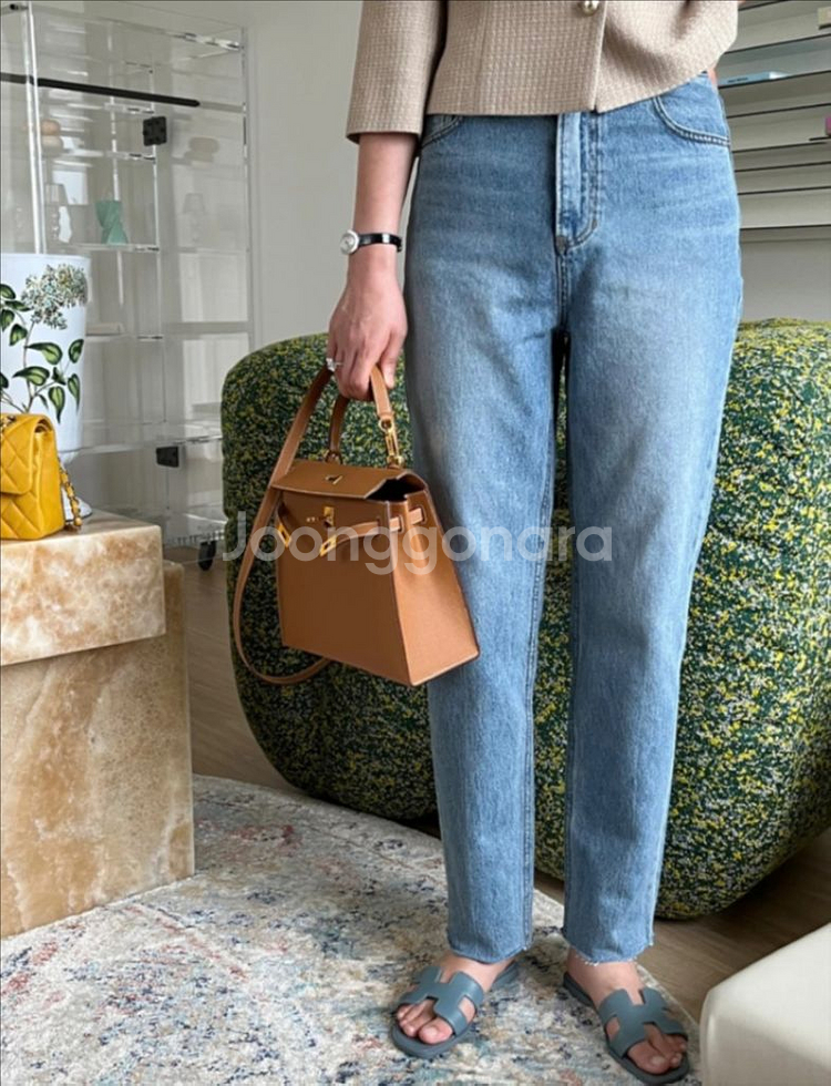 라밤바룸 벤지 커팅 데님 [blue]--2