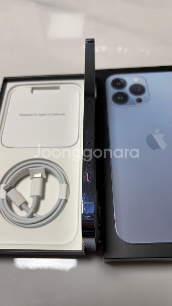아이폰 13 프로맥스 시에라 블루 256GB--4