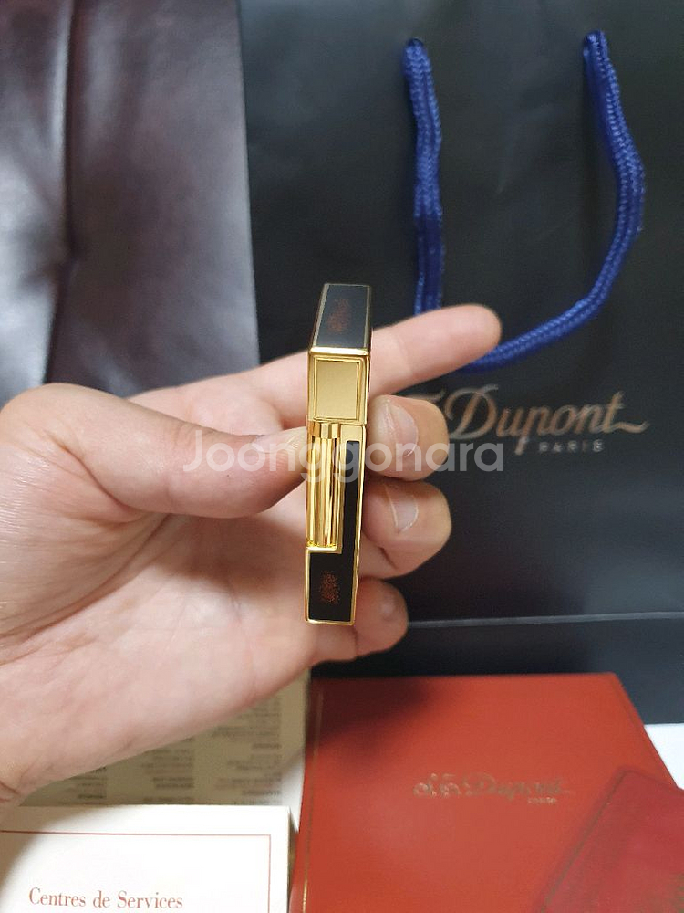 새상품 듀퐁라이터 라인2 ca16890 금사 옻칠 금장--2