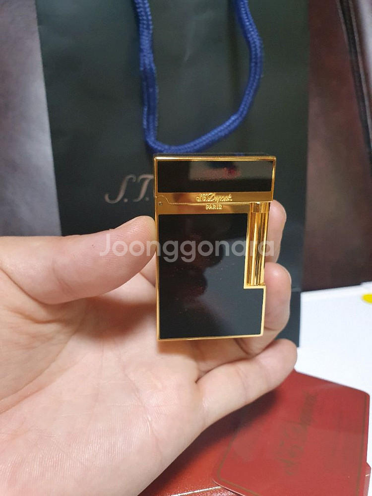 새상품 듀퐁라이터 라인2 ca16890 금사 옻칠 금장--0