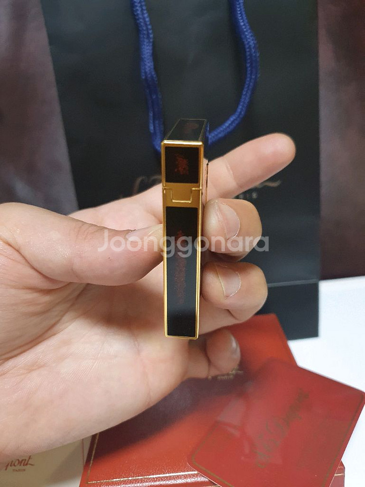 새상품 듀퐁라이터 라인2 ca16890 금사 옻칠 금장--3