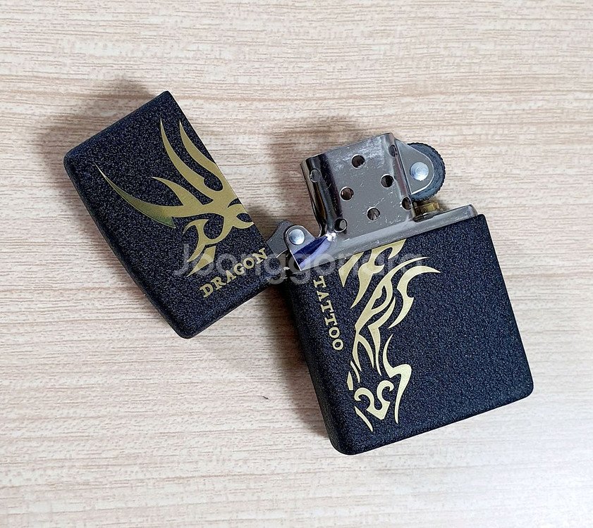 지포 정품 용무늬 혼합색상 라이터 - G035--1