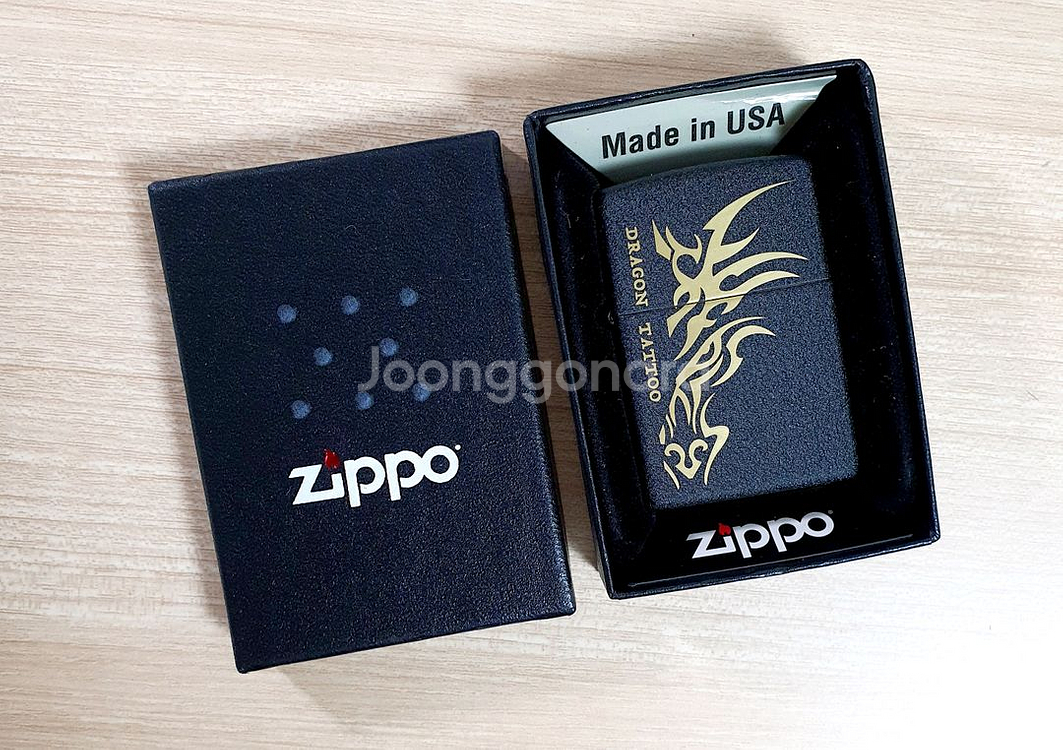 지포 정품 용무늬 혼합색상 라이터 - G035--3