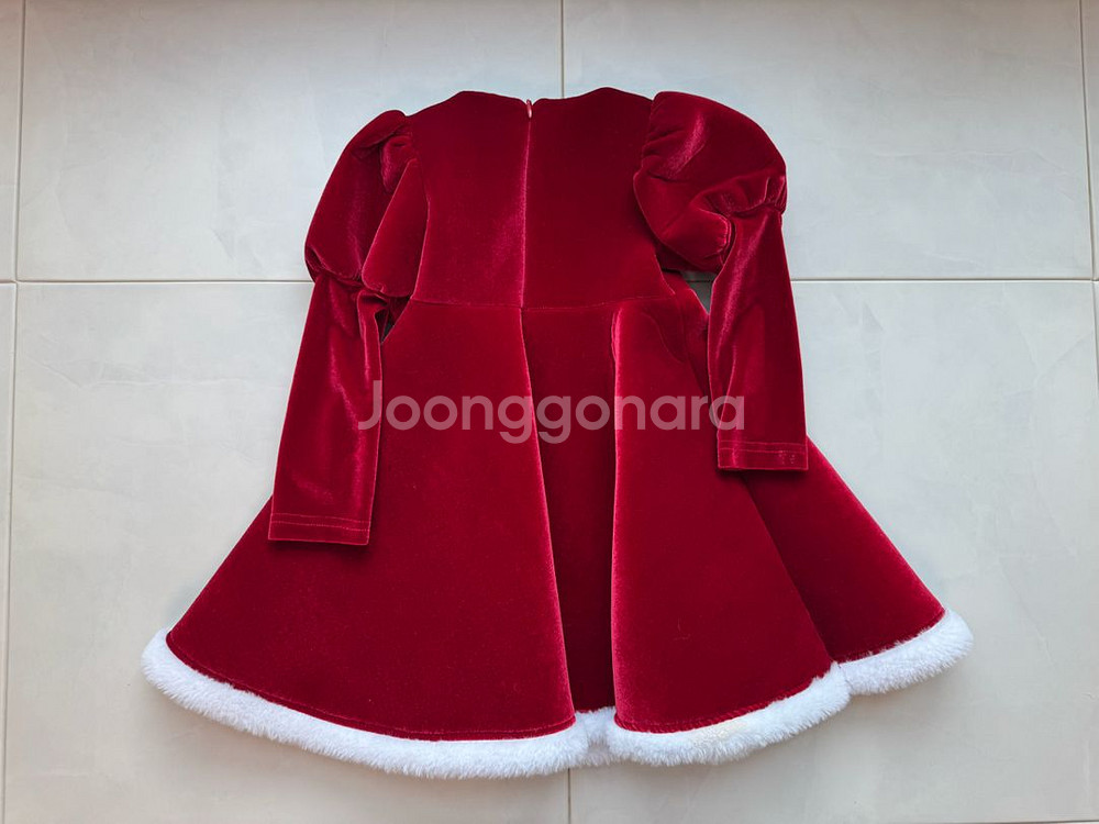 포크칩스 벨벳 원피스 (M사이즈--1