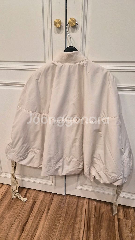 한섬 래트 [새옷] 레터링 드로우스트링 패딩 베스트--4