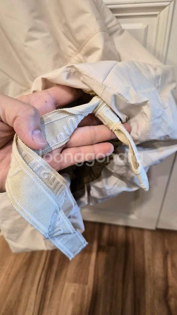 한섬 래트 [새옷] 레터링 드로우스트링 패딩 베스트--6