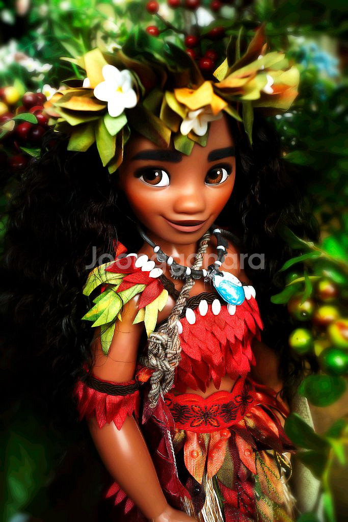 모아나 한정판 족장 버전 인형 피규어--0