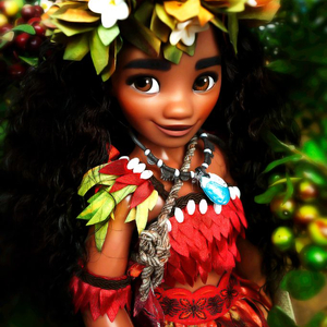 모아나 한정판 족장 버전 인형 피규어