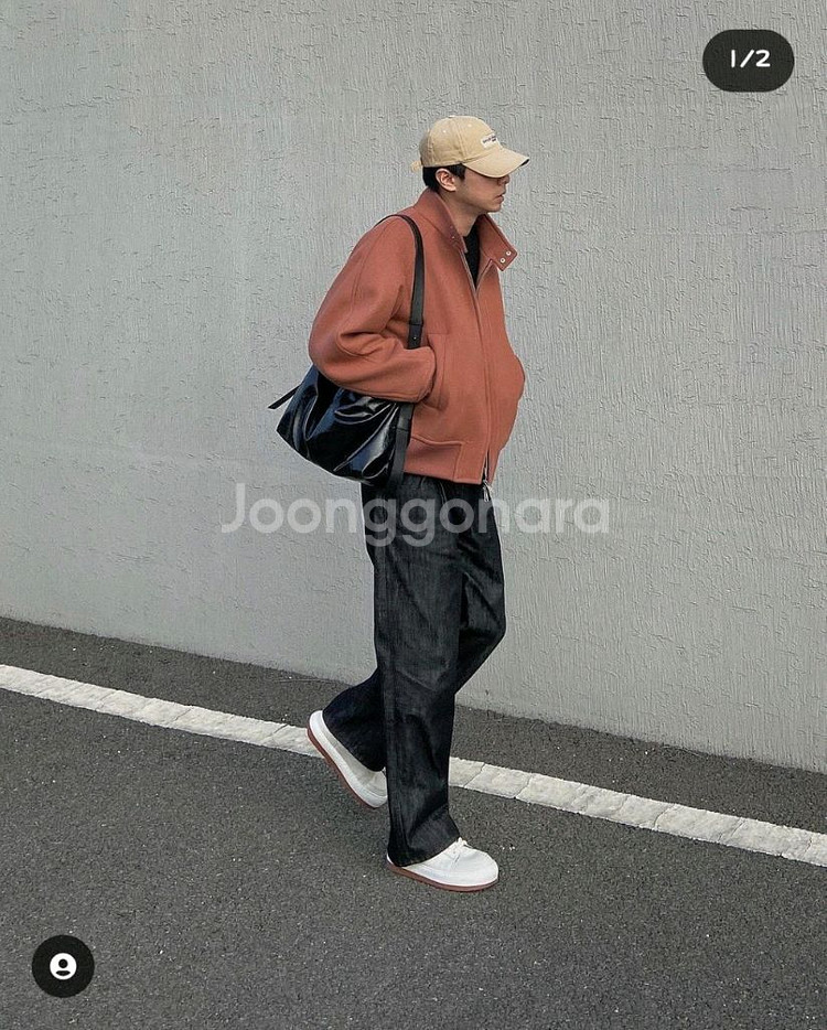 애프터프레이 리가즈 해링턴 블루종 플라밍고 L--1