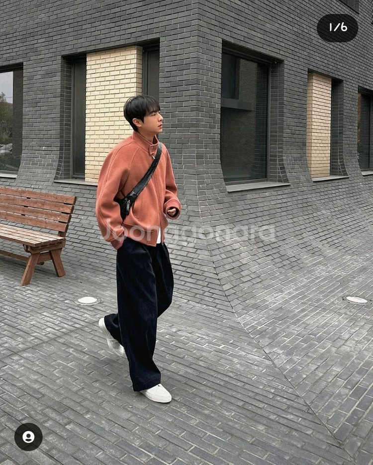 애프터프레이 리가즈 해링턴 블루종 플라밍고 L--2