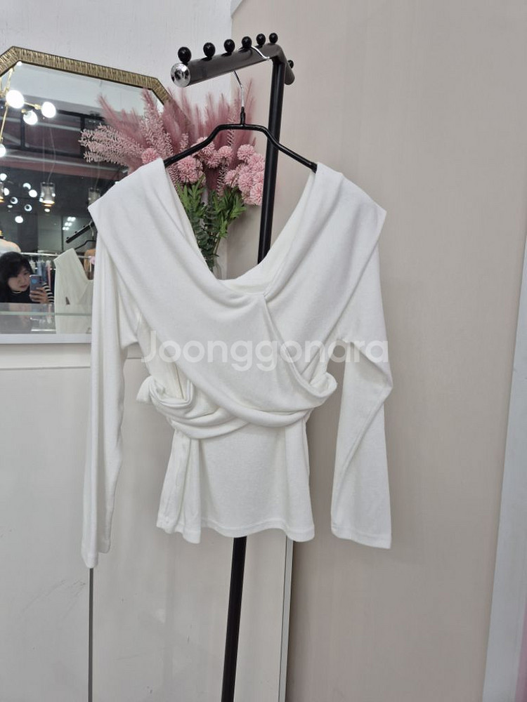 스판 엑스자 티셔츠--0