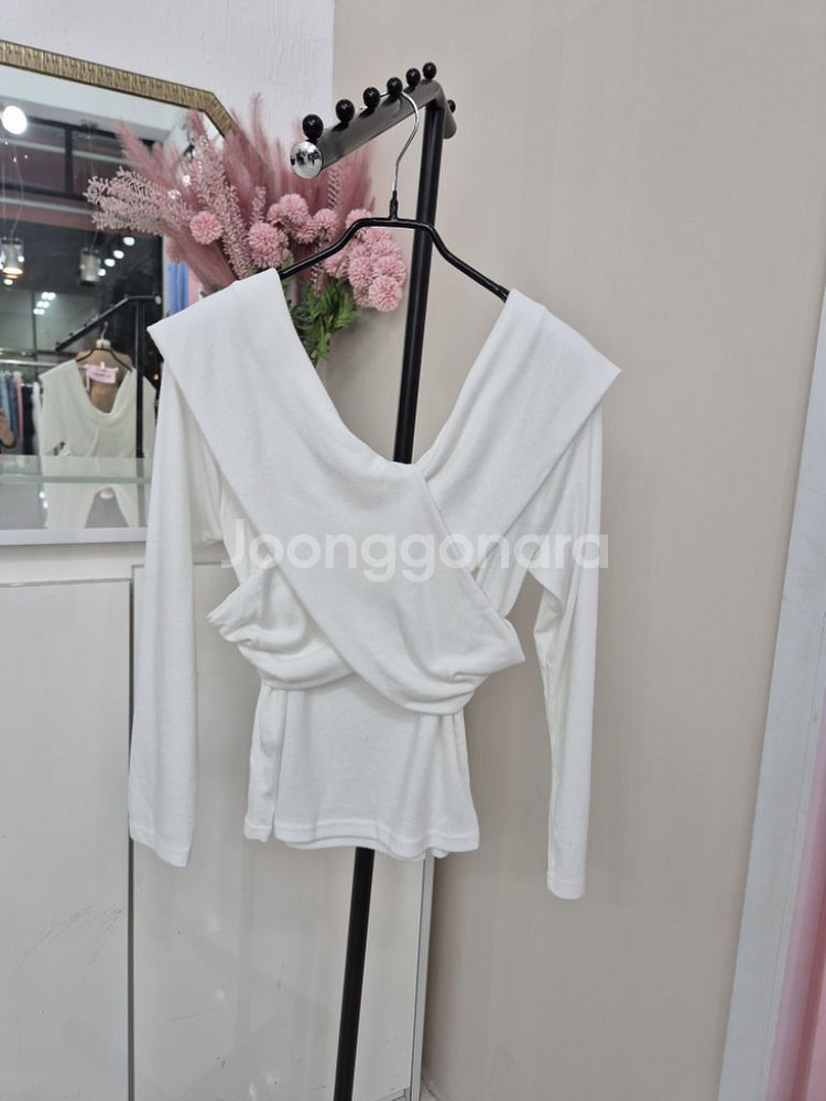 스판 엑스자 티셔츠--4