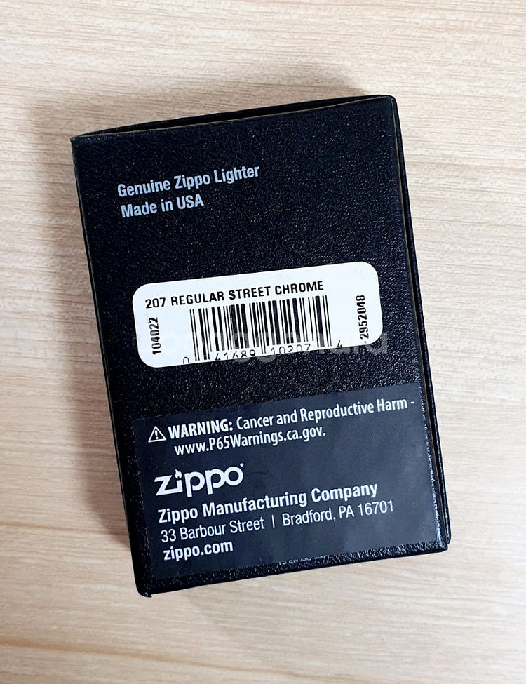 지포 정품 레귤러 스트리트 크롬 라이터 - G037--3