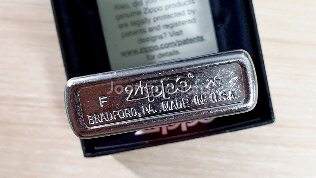 지포 정품 레귤러 스트리트 크롬 라이터 - G037--1