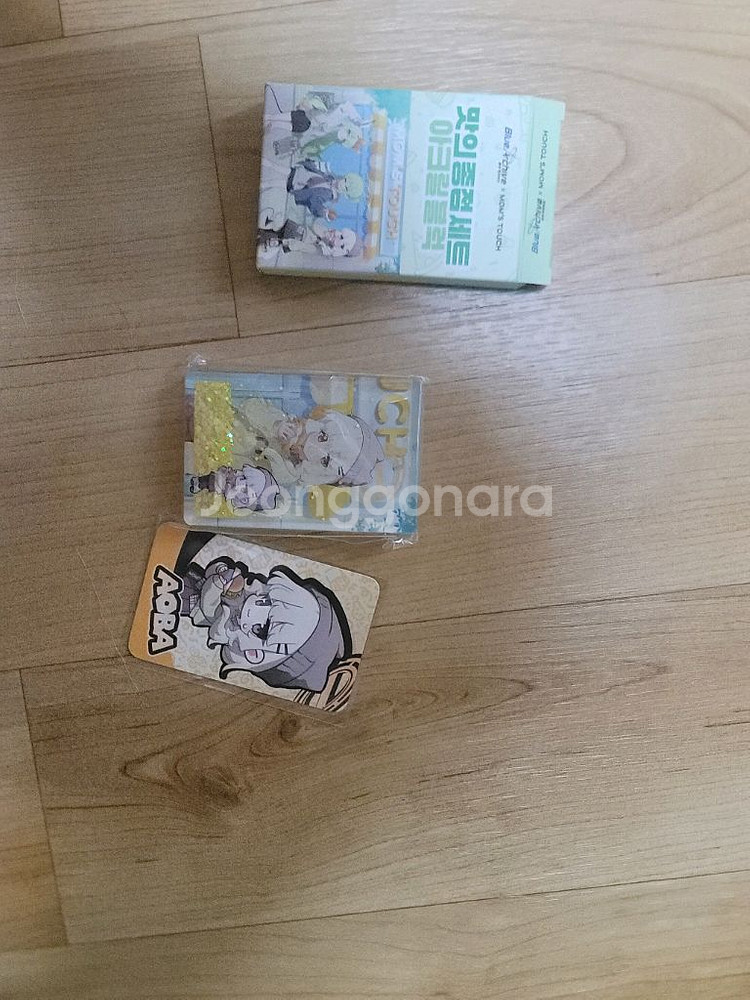 맘스터치 블루아카이브 아오바 포카+블럭 판매합니다--0