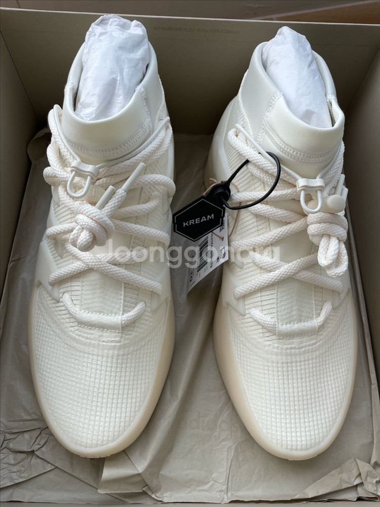 급처!아디다스x피어오브갓애슬레틱스바스켓볼크림화이트(새제--0