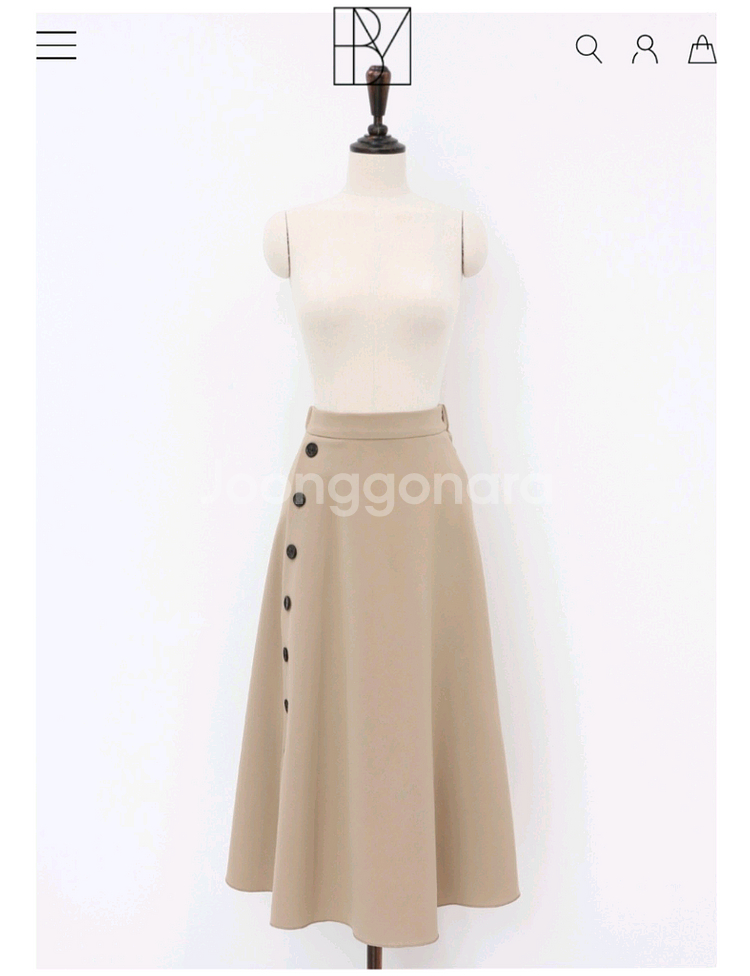 새상품)블룸인메이 제작 단추 훌 스커트S--0