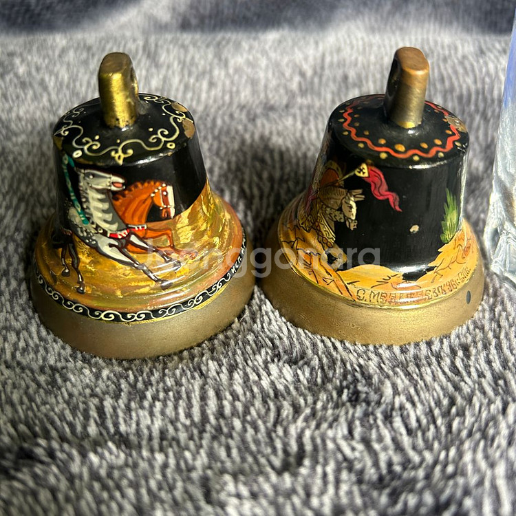 빈티지 교탁종 탁상종 러시아 황동 종 벨 종소리 팝니다--4