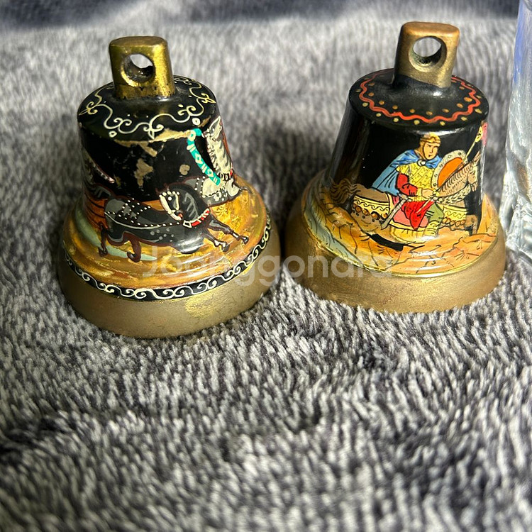 빈티지 교탁종 탁상종 러시아 황동 종 벨 종소리 팝니다--3