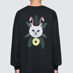 (새제품) 립앤딥 RIPNDIP 고양이 긴팔티 크루넥티 이미지