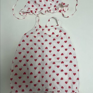 꼬숑 하트롬퍼 하트보넷 일괄 12-18m