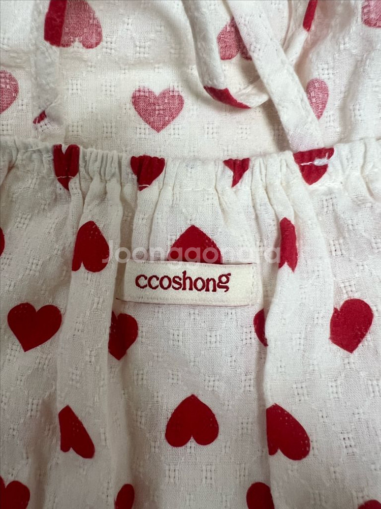 꼬숑 하트롬퍼 하트보넷 일괄 12-18m--3