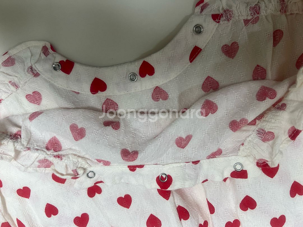 꼬숑 하트롬퍼 하트보넷 일괄 12-18m--7