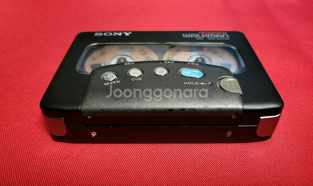 소니워크맨 WM-RX707 블랙 깨끗한 정상작동품--5