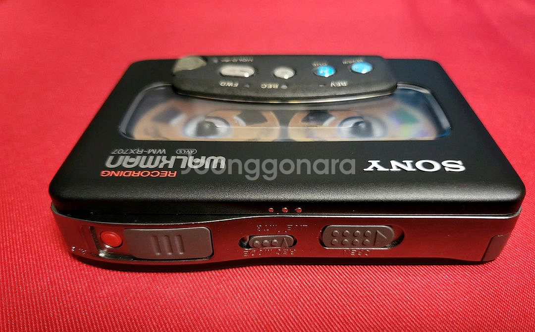 소니워크맨 WM-RX707 블랙 깨끗한 정상작동품--3