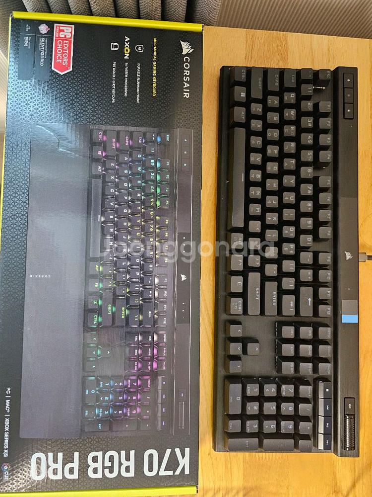 커세어 K70 RGB PRO 저소음 적축 키보드 박풀--0