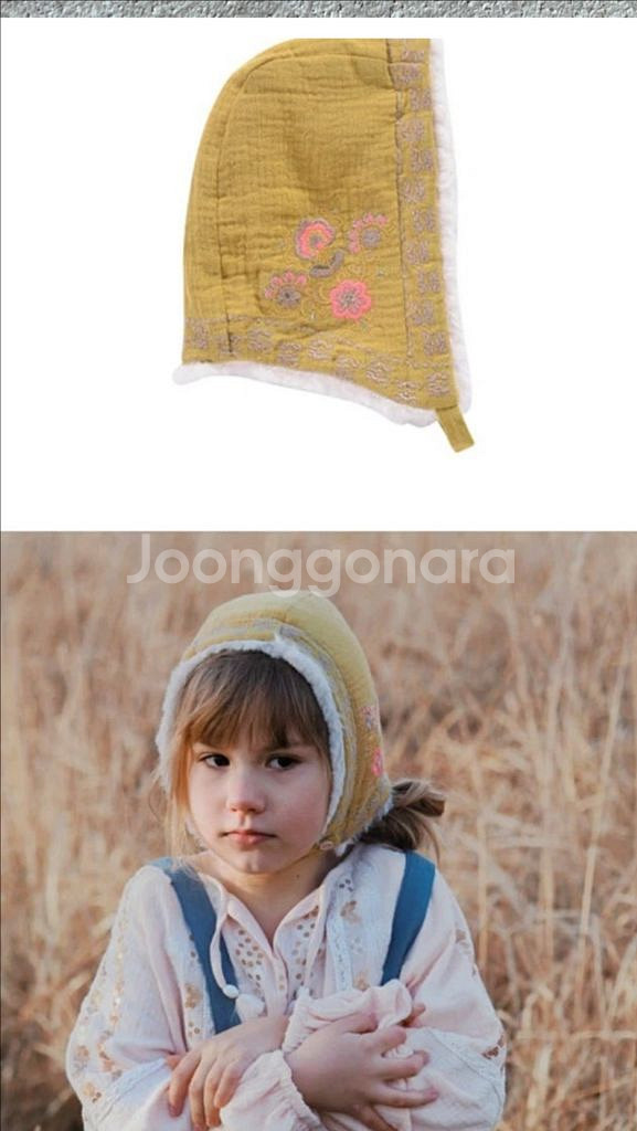 루이스미샤 머스타드 아기 털 보넷(T3) 1개--2