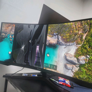 모니터 삼성 WQHD 165hz 주사율 C34G55TW