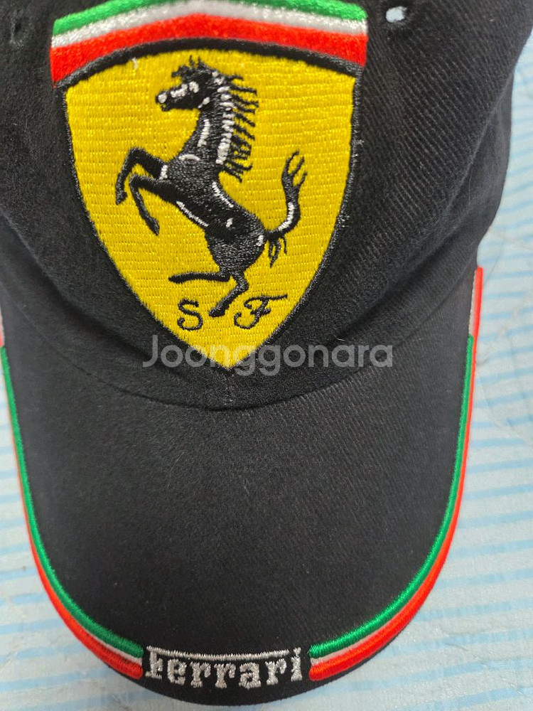 페라리 블랙 볼캡 모자(정품)55~58--1