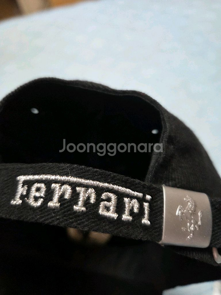 페라리 블랙 볼캡 모자(정품)55~58--2