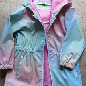 여아 아동 바람막이 겸 우비 5~6세 사이즈