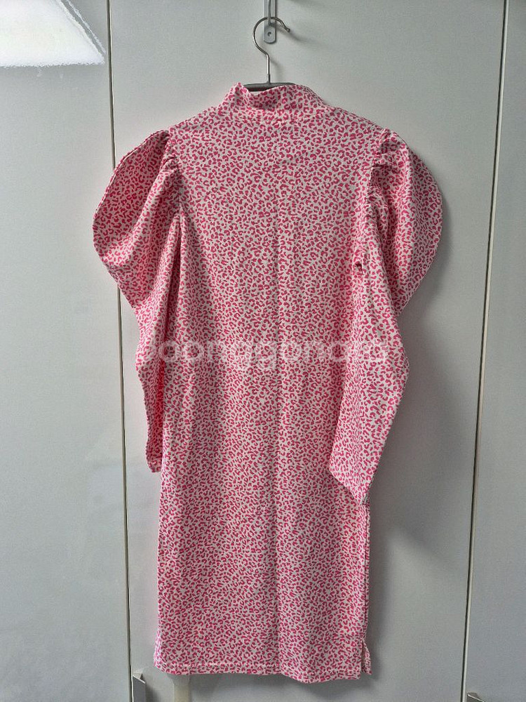 에어리틀 핑크 퍼프 레오파드 원피스 xxl--1