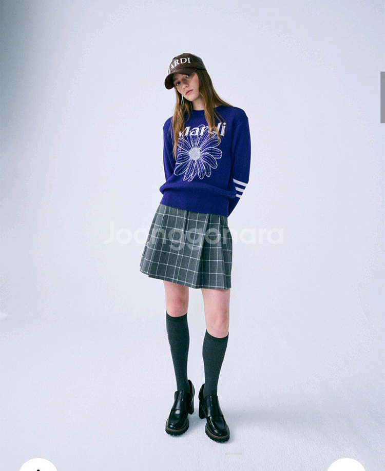 마르디 플라워 니트 풀오버 퍼플M--4