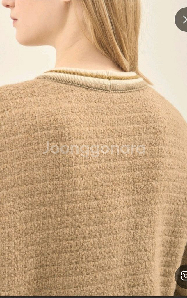 한섬 더캐시미어 카멜 블렌드 컬러 라인 재킷--4