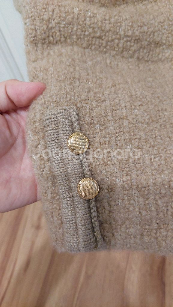 한섬 더캐시미어 카멜 블렌드 컬러 라인 재킷--7