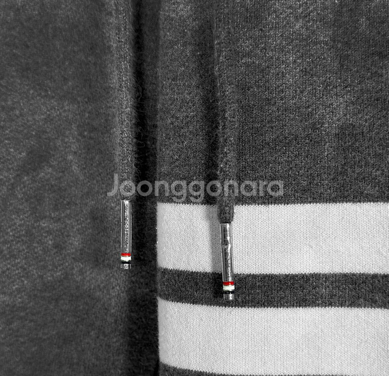 1] 톰브라운 사선완장 트레이닝 스웻 조거 팬츠 그레이--3