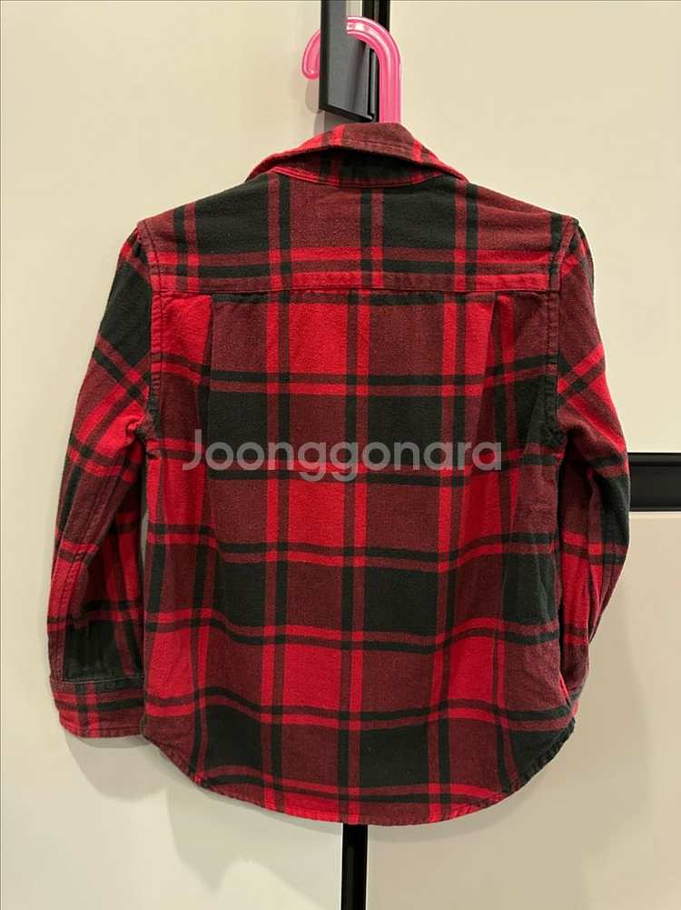 폴로 키즈 체크 셔츠 남방 4T--1