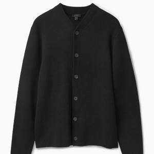 COS 오가닉 코튼 메리노 울믹스 가디건 블랙 S