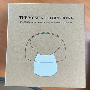 (미개봉)스타벅스 포터블 램프 보나키아-T 화이트