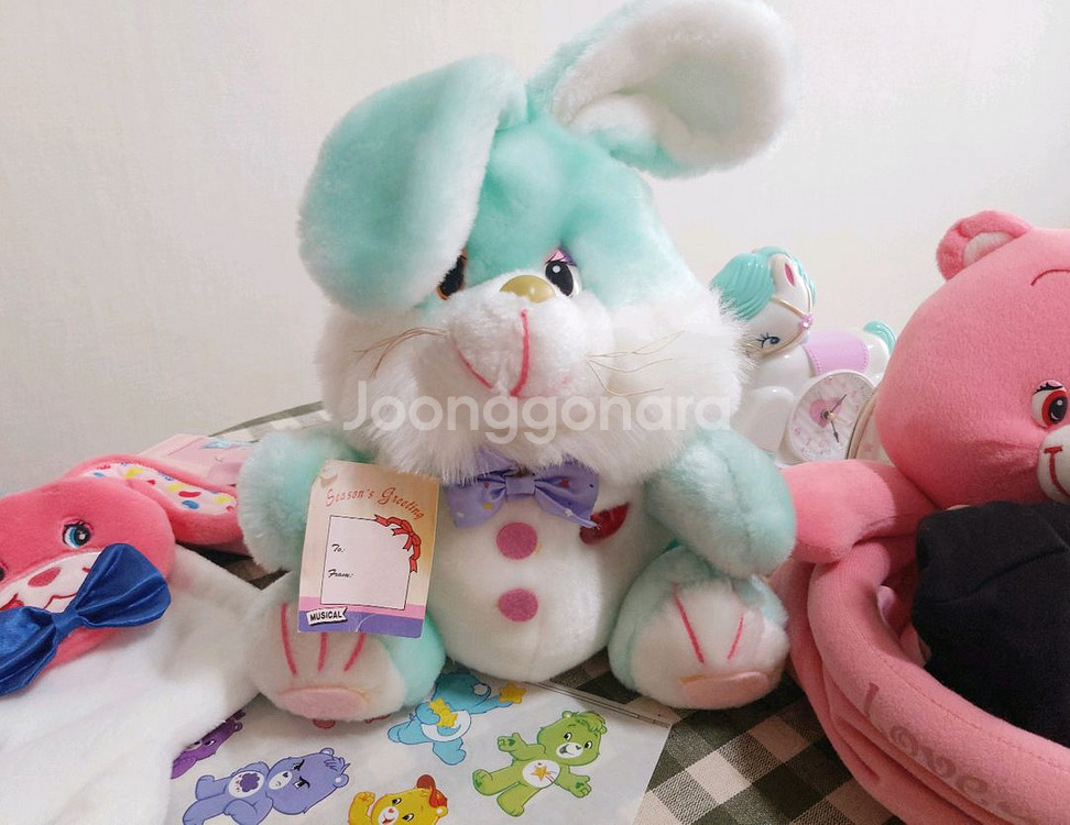 80s 빈티지 토끼 인형--0