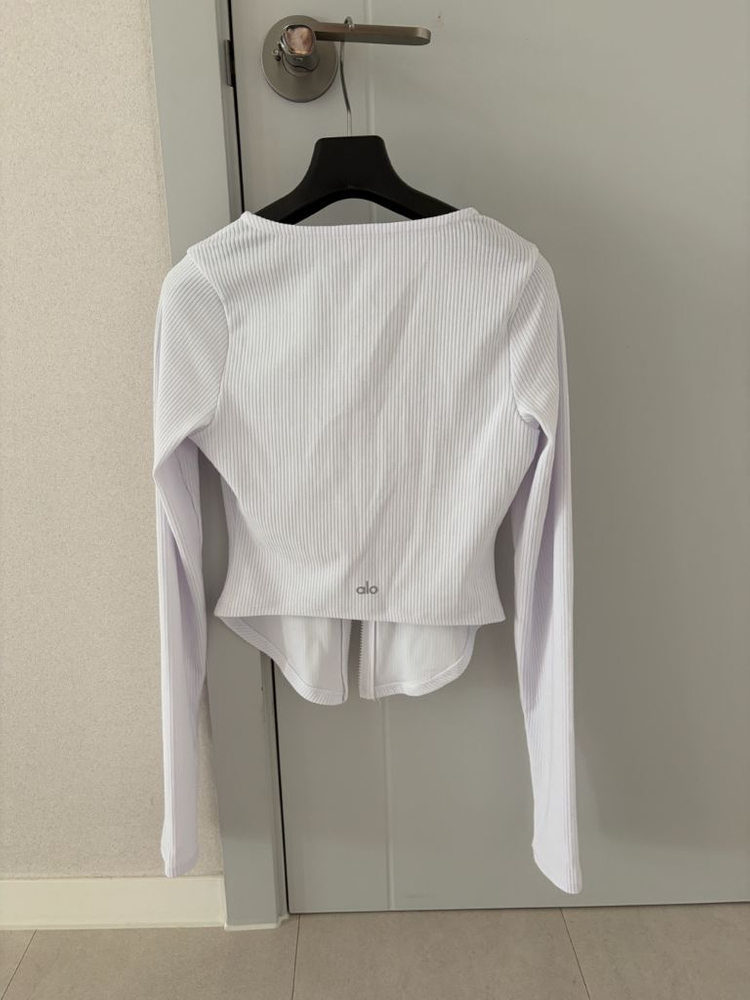 알로요가 ALO 골지 니트집업 가디건 (S사이즈)--2