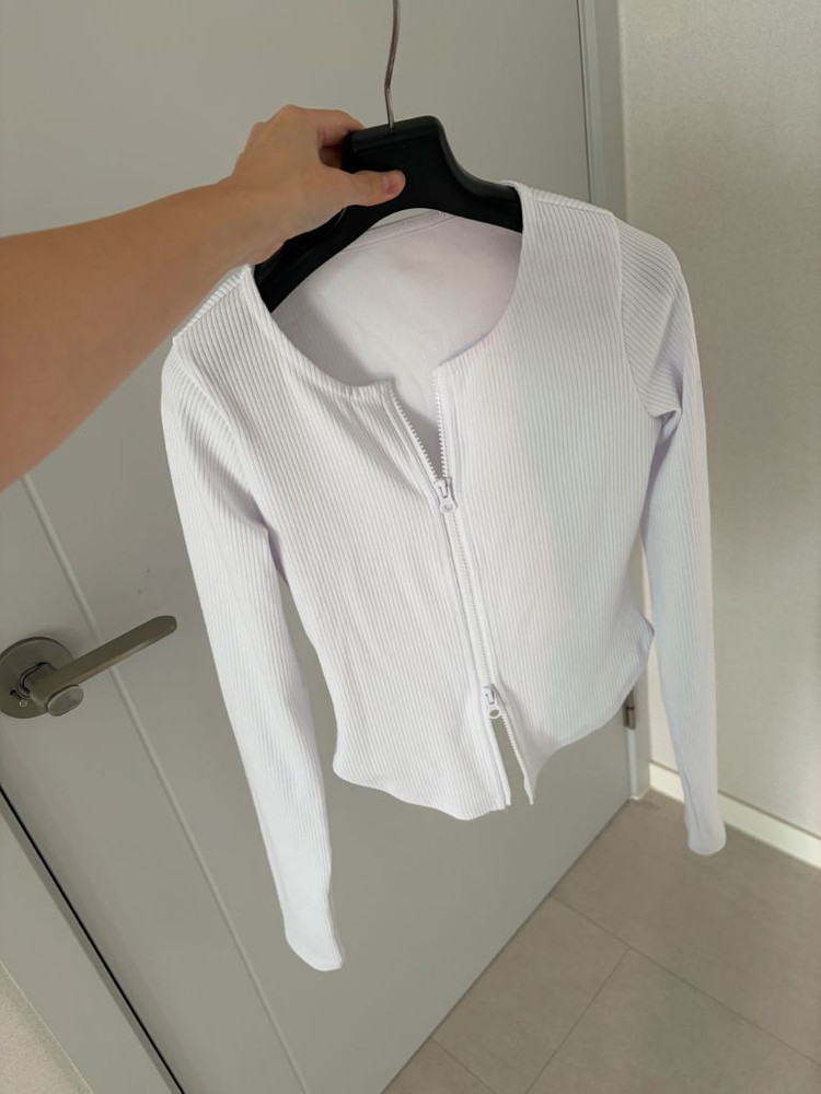 알로요가 ALO 골지 니트집업 가디건 (S사이즈)--4