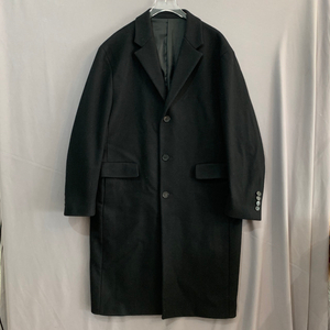 50 마마가리 캐시미어 혼방 블랙 싱글 롱코트