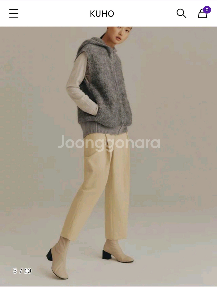 (새상품) 구호 후드집업 니트베스트--1