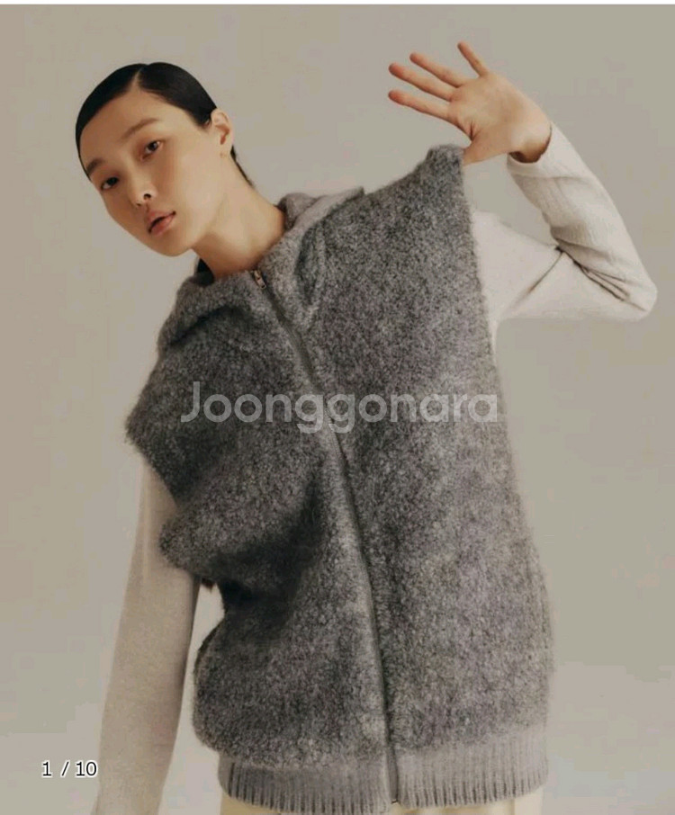 (새상품) 구호 후드집업 니트베스트--0