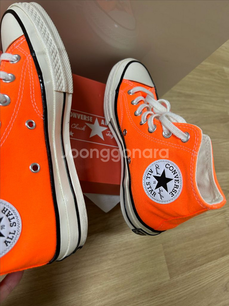 컨버스 척테일러 시즈널 형광 오렌지 240--1